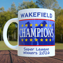 Wakefield Super League Champions Mug - 2026 Grand Final Winners Souvenir