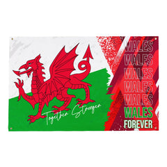 Wales Dragon - Personalised Retro Football 5ft x 3ft Fabric Banner