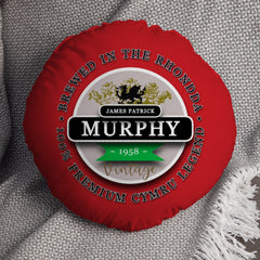 Wales Murphy  - Legend Collection - Circle Cushion 14inch