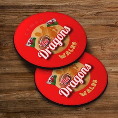 Wales Rugby League Dragons - Coaster - Circle or Square