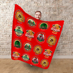 Wales Rugby League - Legend Collection - Fleece Blanket 150cm X 150cm