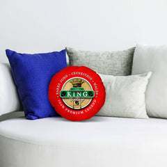 Wales Rugby Union King  - Legend Collection - Circle Cushion 14inch