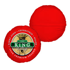 Wales Rugby Union King  - Legend Collection - Circle Cushion 14inch