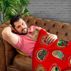 Wales Rugby Union - Legend Collection - Fleece Blanket 150cm X 150cm