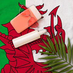 Wales - Welsh Flag - Two Styles - Personalised Lightweight, Microfibre Beach Towel