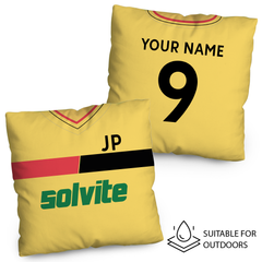 Watford - 1986 Home Shirt - 45cm or 61cm Retro Showerproof Outdoor Cushion