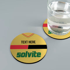 Watford 1986 Home Shirt - Personalised Drink Coaster - Square Or Circle
