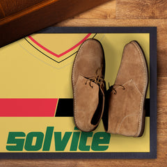 Watford 1986 Home Shirt - Personalised Retro Door Mat - 60cm x 40cm