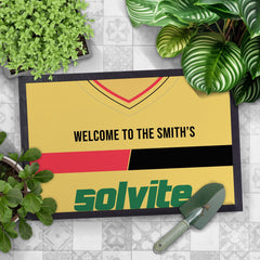 Watford 1986 Home Shirt - Personalised Retro Door Mat - 60cm x 40cm