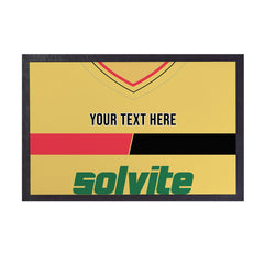 Watford 1986 Home Shirt - Personalised Retro Door Mat - 60cm x 40cm