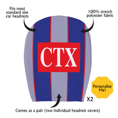 Watford 1998 Away - Retro Football Shirt - Pack of 2 - Car Seat Headrest Covers