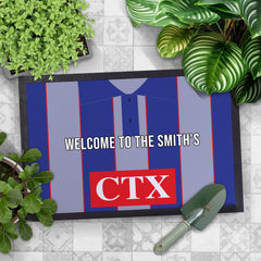 Watford 1998 Away Shirt - Personalised Retro Door Mat - 60cm x 40cm