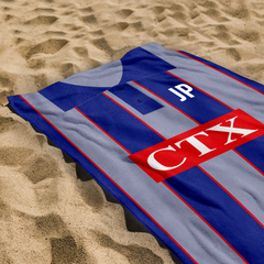 Watford- 1998 - Away Shirt - Personalised Retro Lightweight, Microfibre Beach Towel - 150cm x 75cm