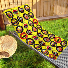 Watford - Football Legends - Microfibre Beach Towel - 150cm x 75cm