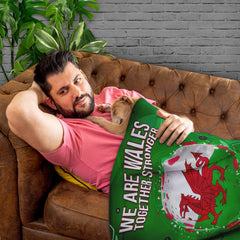 We Are Wales - Together Stronger - Personalised Fleece Blanket