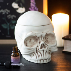 Weathered Skull Oil Burner and Wax Warmer