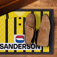 Wednesday 1992 Away Shirt - Personalised Retro Door Mat - 60cm x 40cm