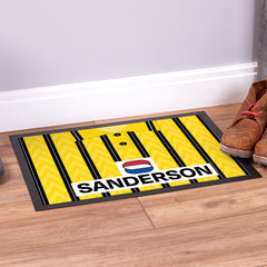 Wednesday 1992 Away Shirt - Personalised Retro Door Mat - 60cm x 40cm