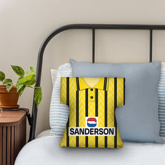 Wednesday 1992 Away Shirt - Personalised Retro Shirt Cushion