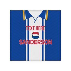 Wednesday 1995 Home Shirt - Personalised Drink Coaster - Square Or Circle