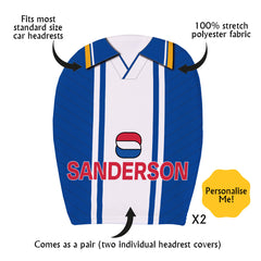 Wednesday 1995 Home Shirt - Retro Football Shirt - Pack of 2 - Car Seat Headrest Covers