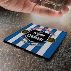 Wednesday Courage - Football Coaster - Square Or Circle