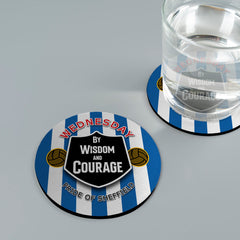 Wednesday Courage - Football Coaster - Square Or Circle