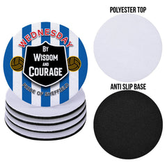 Wednesday Courage - Football Coaster - Square Or Circle