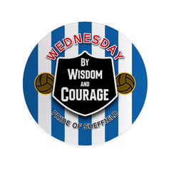 Wednesday Courage - Football Coaster - Square Or Circle