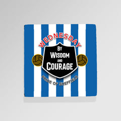 Wednesday Courage - Football Coaster - Square Or Circle