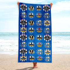 Wednesday - Football Legends - Microfibre Beach Towel - 150cm x 75cm