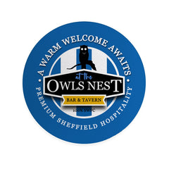 Wednesday Owls Nest - Football Coaster - Square Or Circle