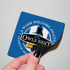 Wednesday Owls Nest - Football Coaster - Square Or Circle