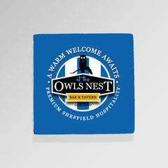Wednesday Owls Nest - Football Coaster - Square Or Circle