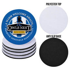 Wednesday Owls Nest - Football Coaster - Square Or Circle