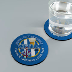 Wednesday Sheridan - Football Coaster - Square Or Circle