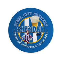 Wednesday Sheridan - Football Coaster - Square Or Circle