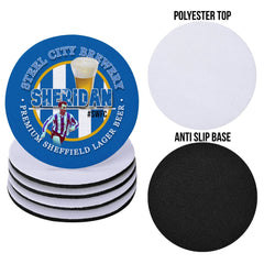 Wednesday Sheridan - Football Coaster - Square Or Circle