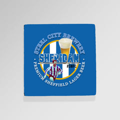 Wednesday Sheridan - Football Coaster - Square Or Circle