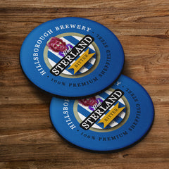 Wednesday Sterland - Football Coaster - Square Or Circle