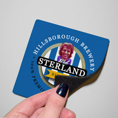 Wednesday Sterland - Football Coaster - Square Or Circle