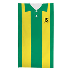 West Brom - 1978 Away Shirt - Personalised Retro Lightweight, Microfibre Beach Towel - 150cm x 75cm
