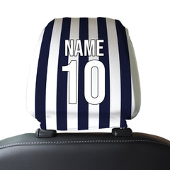 West Brom 2007 Home - Retro Football Shirt - Pack of 2 - Car Seat Headrest Covers
