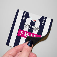 West Brom 2007 Home Shirt - Personalised Drink Coaster - Square Or Circle