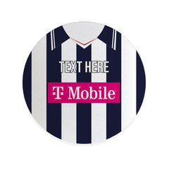 West Brom 2007 Home Shirt - Personalised Drink Coaster - Square Or Circle