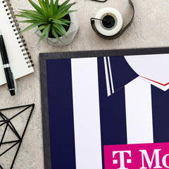 West Brom 2007 Home Shirt - Personalised Retro Door Mat - 60cm x 40cm