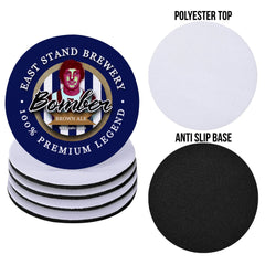West Brom Brown - Football Coaster - Square Or Circle