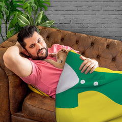 West Bromwich - 1978 Away Shirt - Personalised Retro Fleece Blanket