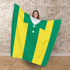 West Bromwich - 1978 Away Shirt - Personalised Retro Fleece Blanket