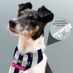West Bromwich 2007 Home Shirt - Personalised Pet Bandana - 4 Sizes